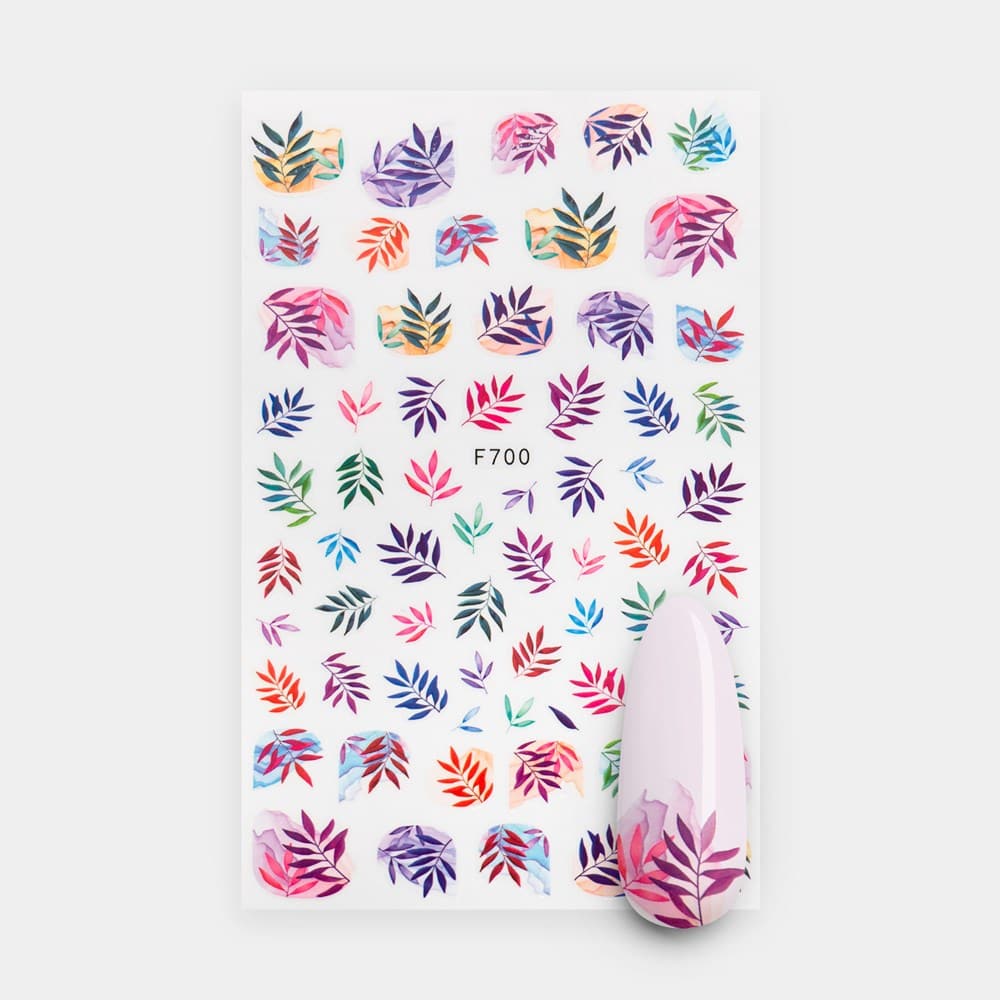 Gelous Colourful Palms Nail Art Stickers product photo - photographed in United States